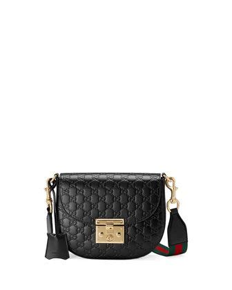 gucci padlock medium guccissima curved crossbody bag|Gucci luggage padlock.